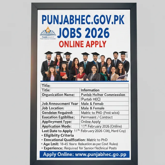 punjabhec.gov.pk jobs 2026
